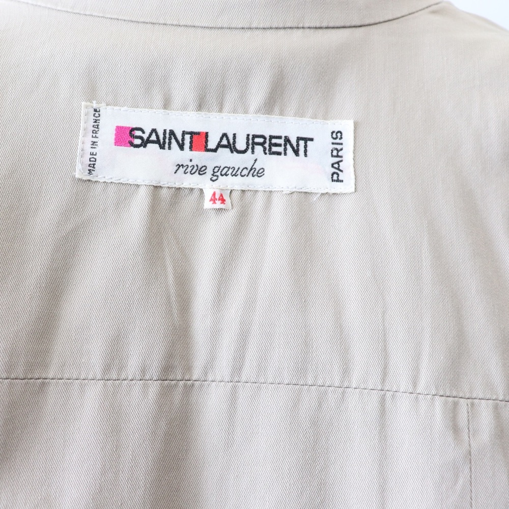 Vintage 70's Ysl Rive Gauche Khaki Double Breaste… - image 7